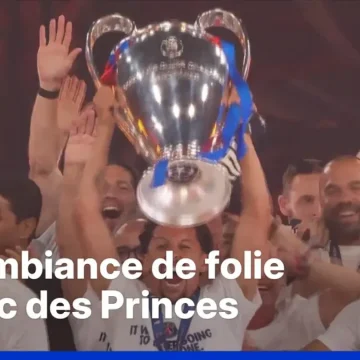 Les Joueurs du PSG Finissent leurs Festivités au Parc des Princes