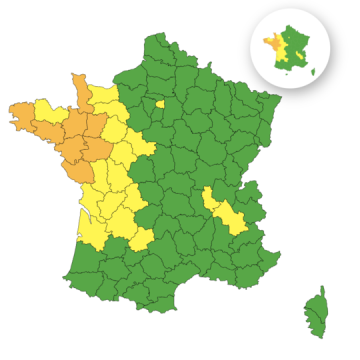 Météo-France : 17 départements en vigilance jaune canicule