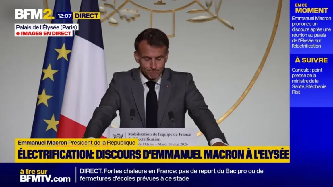 Emmanuel Macron s’exprime sur l’électrification après une réunion à l’Élysée
