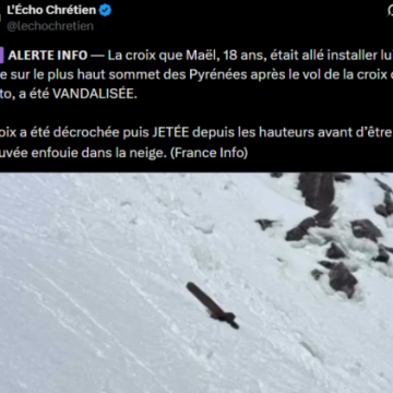 La Croix de l’Aneto Vandalisée Douze Jours Après Son Installation