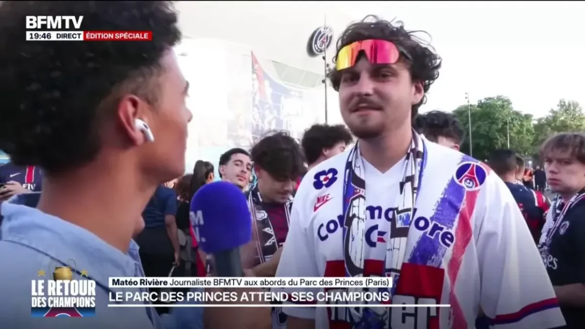 Les supporters attendent les joueurs du PSG au Parc des Princes