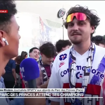 Les supporters attendent les joueurs du PSG au Parc des Princes
