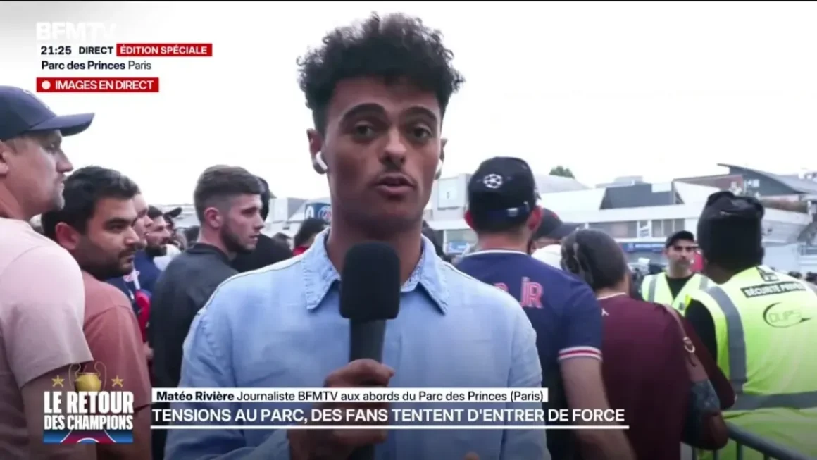 Des supporters tentent de forcer l’entrée du Parc des Princes