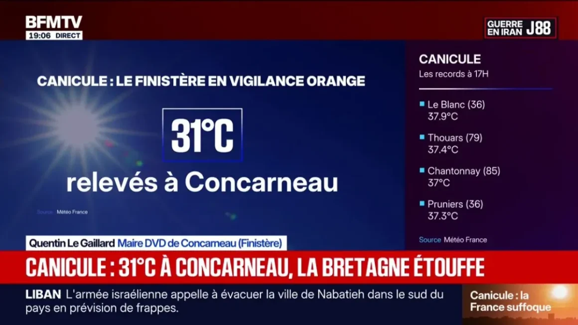 Épisode de Canicule en France : Situation Critique dans l’Ouest