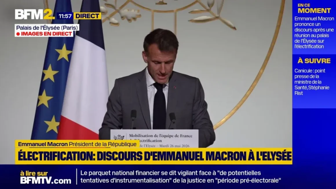 Emmanuel Macron et son discours sur l’électrification