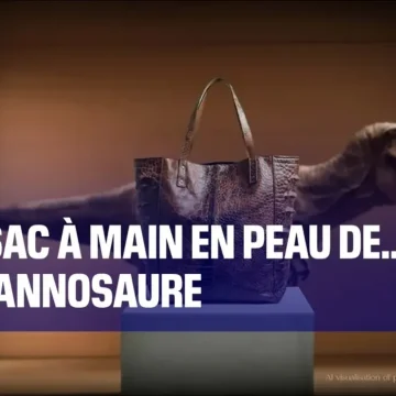 Un sac en peau de T-Rex reconstituée : Une alliance entre IA et génétique