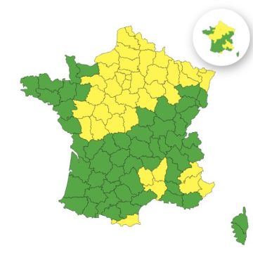 42 départements en vigilance jaune pour orages ce samedi