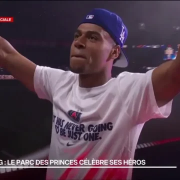 Désiré Doué fait son entrée au Parc des Princes en dansant