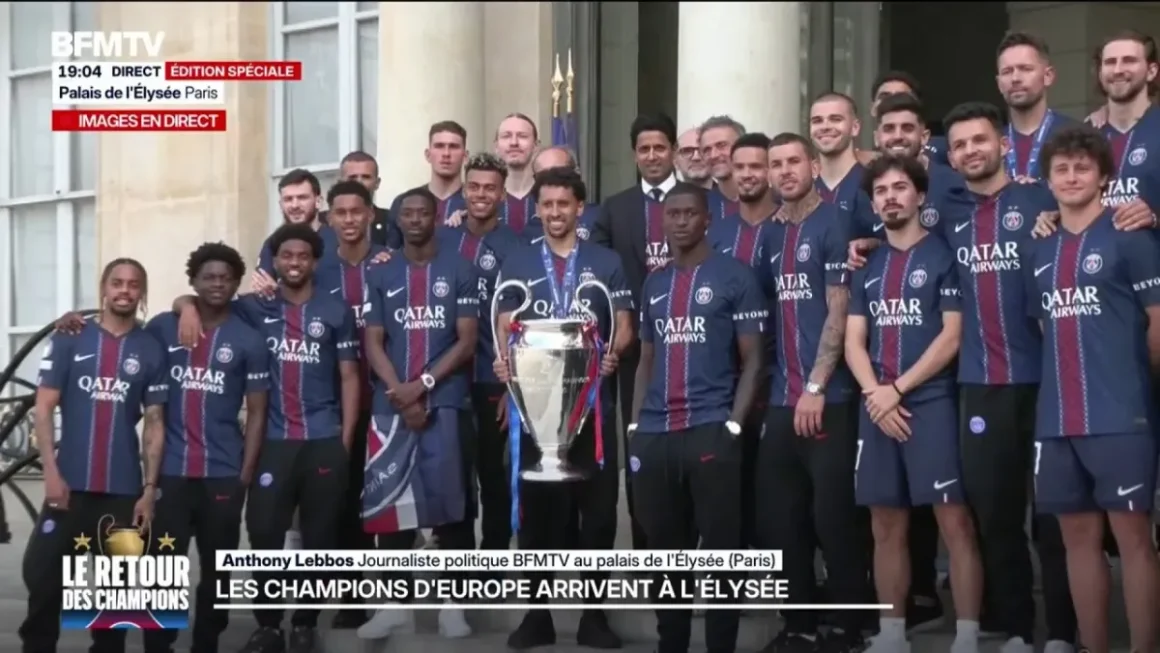 Visite des champions d’Europe à l’Élysée