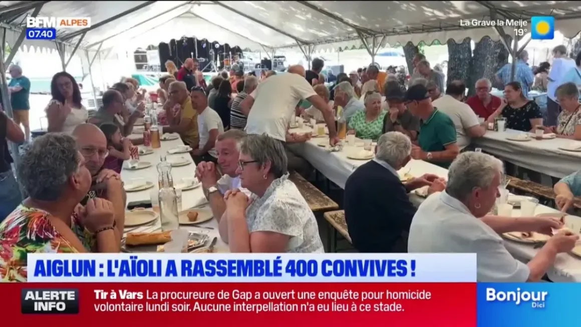 Aiglun célèbre la Pentecôte avec un aïoli géant