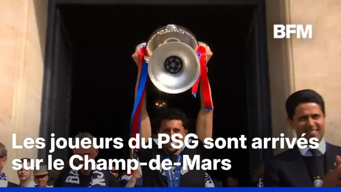 Le PSG Fête sa Victoire en Ligue des Champions au Champ-de-Mars