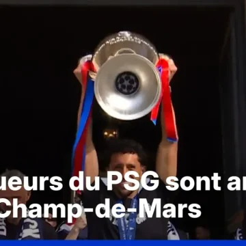 Le PSG Fête sa Victoire en Ligue des Champions au Champ-de-Mars