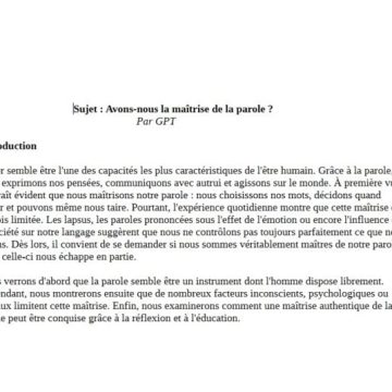 Les copies d’IA au baccalauréat philosophie : une analyse