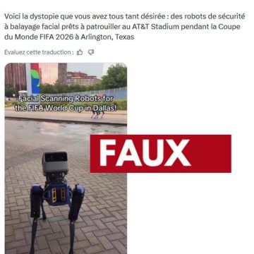 Des robots-chiens et la reconnaissance faciale pendant la Coupe du monde