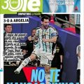 La presse argentine célèbre Lionel Messi