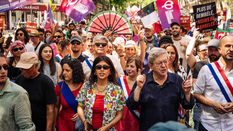 6699b584-4479-47fa-b2c1-c1f8190b17d6 Mobilisation contre le racisme à Paris menée par La France insoumise