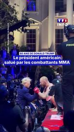 73bfbbfa-78e2-4975-8611-357ec42de903 Donald Trump fête son 80e anniversaire entouré de combattants de MMA