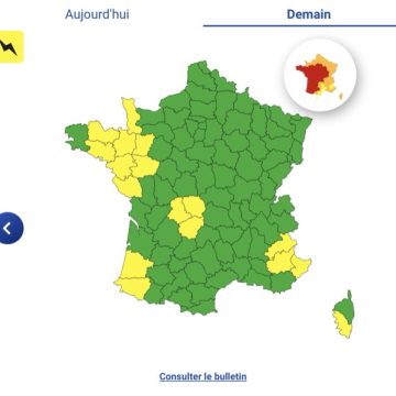 Alerte aux orages et canicule en France le 22 juin 2026