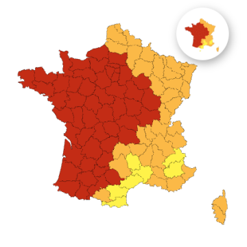 Alerte Rouge à la Canicule dans 54 Départements Français