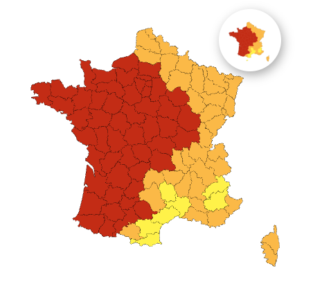 8a613a10-b597-4a95-bcee-e29659013f16 Alerte Rouge à la Canicule dans 54 Départements Français