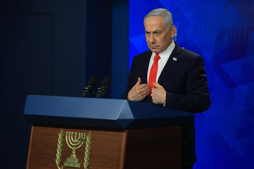 Israeli Prime Minister Benjamin Netanyahu holds a news conference, following a U.S.-Iran deal, in Jerusalem Netanyahou annonce sa candidature aux prochaines élections législatives israéliennes