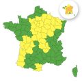 43 départements en vigilance jaune pour orages