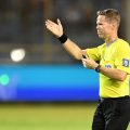 Drew Fisher arbitre le match France-Irak à Philadelphie