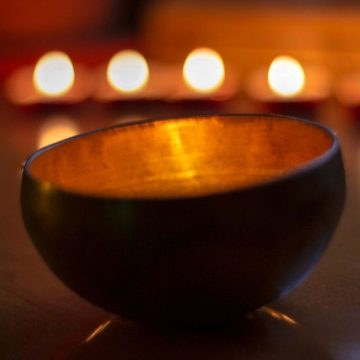 Cuenco tibetano con luz interior Lumière intérieure et méditation chrétienne