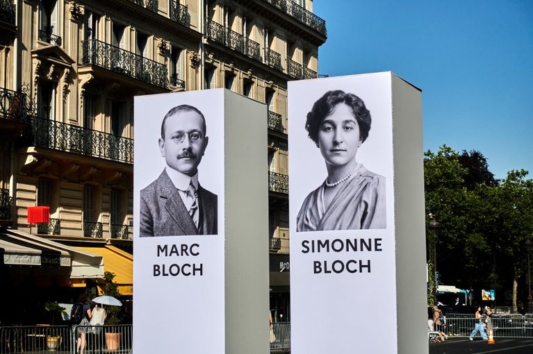 Portrait Of Marc Bloch, French Historian And Resistance Fighter, And His Wife Simone Marc Bloch et Simonne Vidal au Panthéon : Une Cérémonie Symbolique