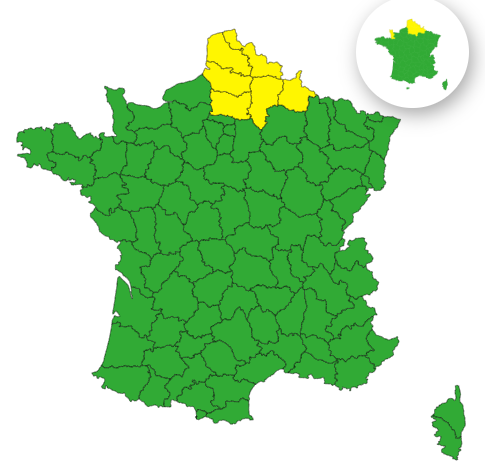 c87c2ef7-8def-4090-845e-4181bacd5d85 Météo France : Alerte Jaune pour Orages dans 6 Départements