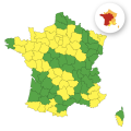 Vigilance Jaune Orages et Vigilance Rouge Canicule: 53 Départements Concernés