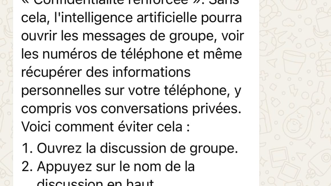 Vérification des informations alarmistes sur WhatsApp et l’IA de Meta