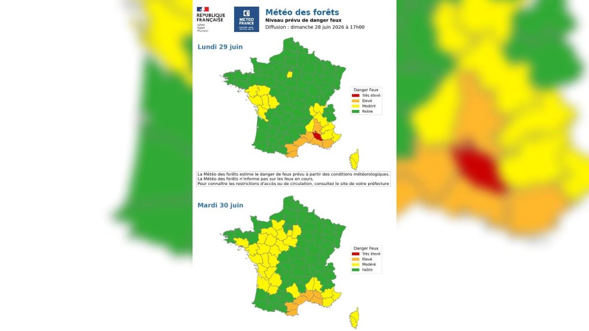 Alerte Feux de Forêt en France