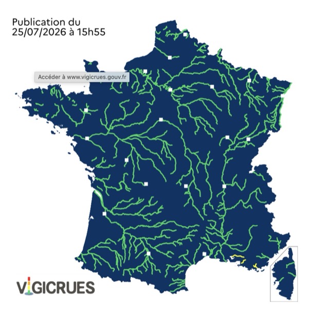 0c6263c9-7cea-4a10-9a99-fce361f0f0b7 Deux départements en vigilance jaune crues