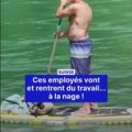 En Suisse : Nager pour se rendre au travail