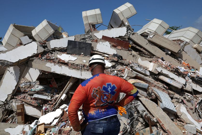 Aftermath of earthquakes in La Guaira Réaction rapide des États-Unis après le séisme au Venezuela