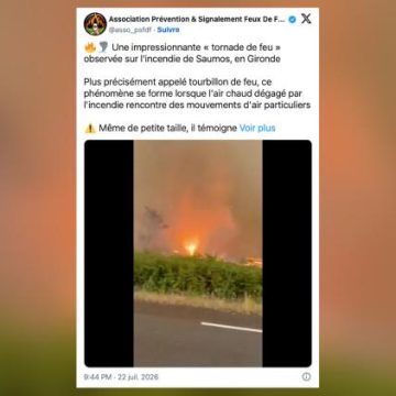 4a74f3fe-ef15-47f7-9347-e7e4a62c4649 Une terrifiante tornade de feu observée en Gironde