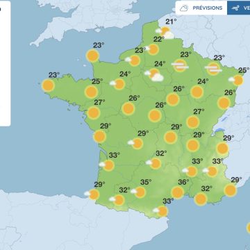 Prévisions météorologiques : Semaine estivale en France avant une perturbation