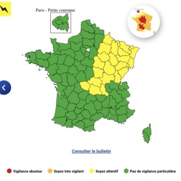 Vigilance météorologique: Orages et vague de chaleur en France