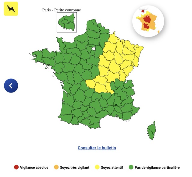 4d88aae2-9d9f-4d50-9e13-c76bd782165e Vigilance météorologique: Orages et vague de chaleur en France