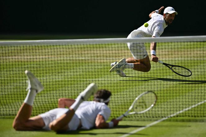 639ebd00-edb5-448a-baab-51c1361f2e60 Djokovic surpasse Rinderknech à Wimbledon et égale un record