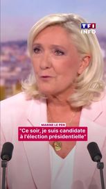 6a49f28d-0fae-48fe-a2e0-62f2ec016f61 Marine Le Pen annonce sa candidature à la présidentielle