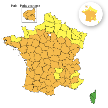 22 départements en vigilance jaune pour risque de canicule