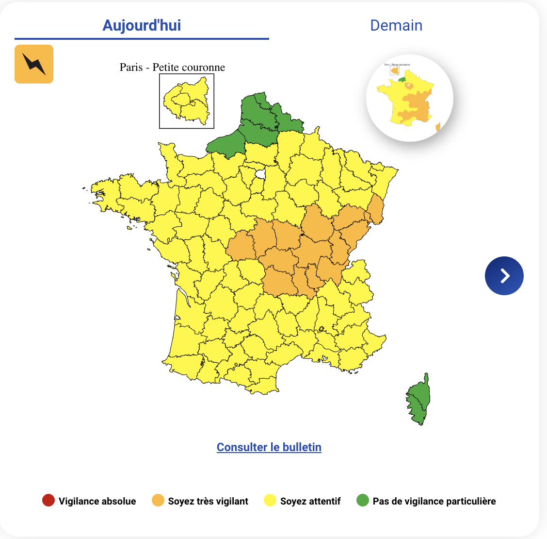 7150e1f6-997f-49e6-8f26-6a9ae56a6674 Alerte Météo : Quinze départements en vigilance orange pour orages