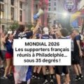 Les supporters français réunis à Philadelphie sous la chaleur