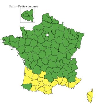 Vingt départements du sud de la France en vigilance jaune canicule