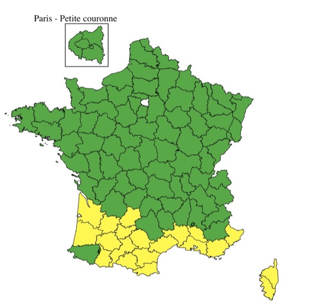 94ebe0c3-714a-4b48-bee9-28539829b2ed Vingt départements du sud de la France en vigilance jaune canicule