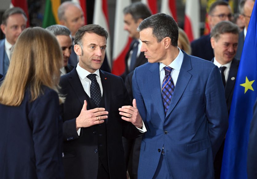 EU summit in Brussels L’image de l’amitié franco-espagnole lors du 14-Juillet