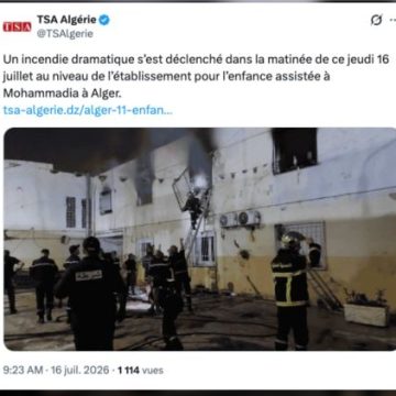 Incendie meurtrier dans un orphelinat près d’Alger