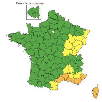 Vigilance orange pour canicule dans sept départements français